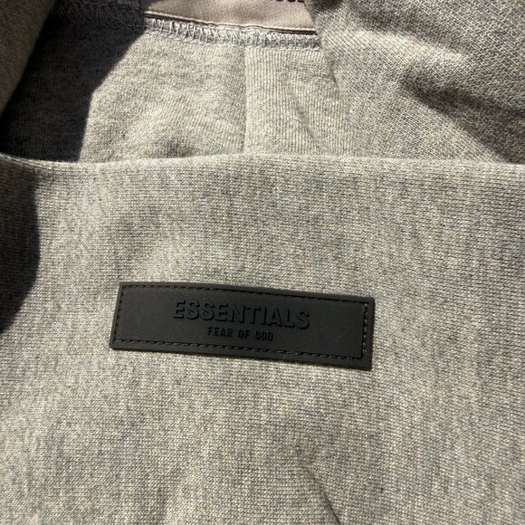 Fear of God Essentials Hoodie Grey Dark Oatmeal Size Small - Picture 7 of 16
